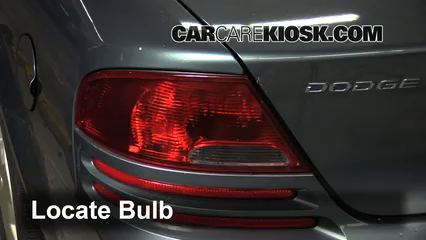 2006 Dodge Stratus SXT 2.7L V6 Lights Brake Light (replace bulb)